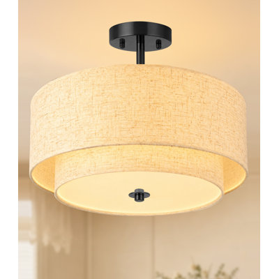 16" Semi Flush Mount Ceiling Light