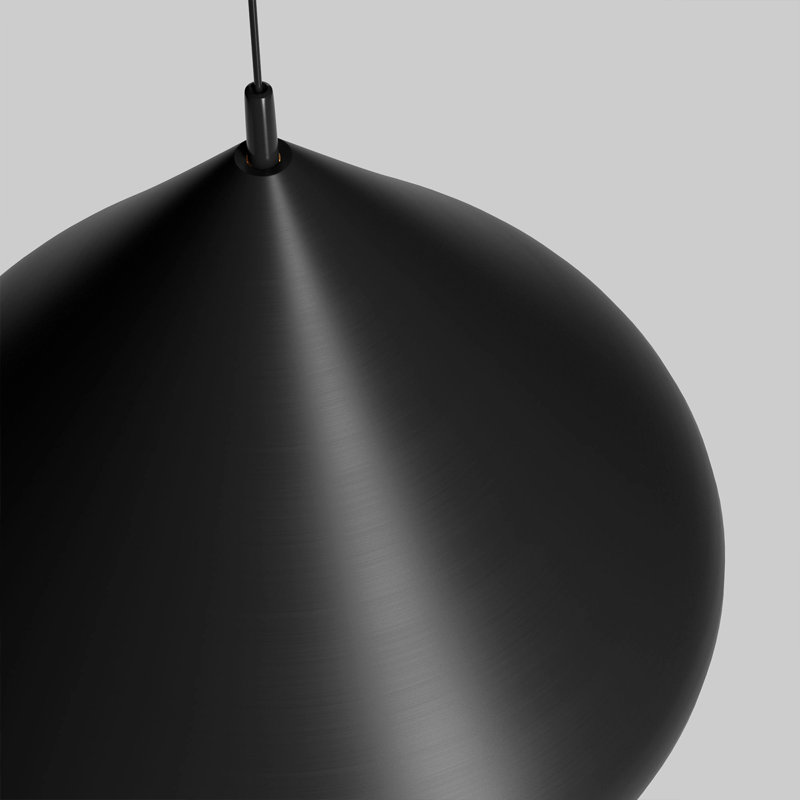 Luminaire suspendu cylindrique à 1 lumière