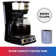 Total Chef Programmable 12 Cup Coffee Maker with Filter Black and Silver