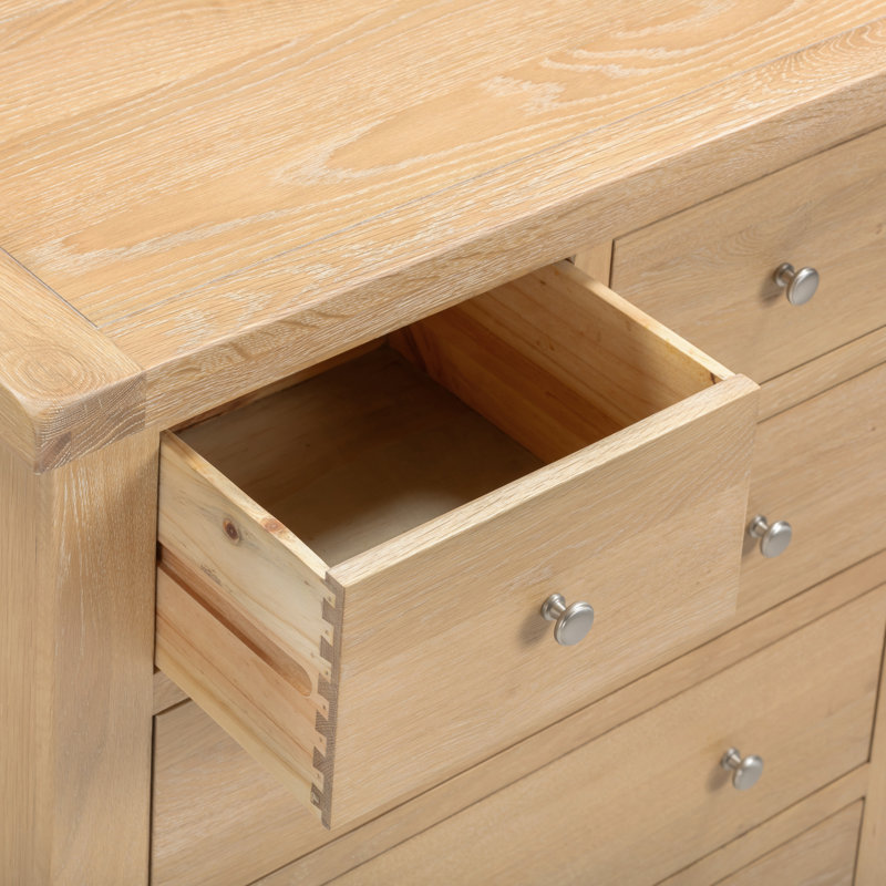 Windsor 5 Drawer Chest of Drawers, Brown