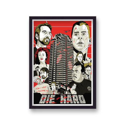 Die Hard V5 Reimagined Movie Poster - Single Picture Frame Print