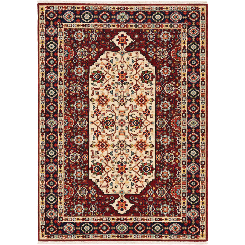 Oaklynn Oriental Indoor Rug, Rectangle 3'3" x 5'
