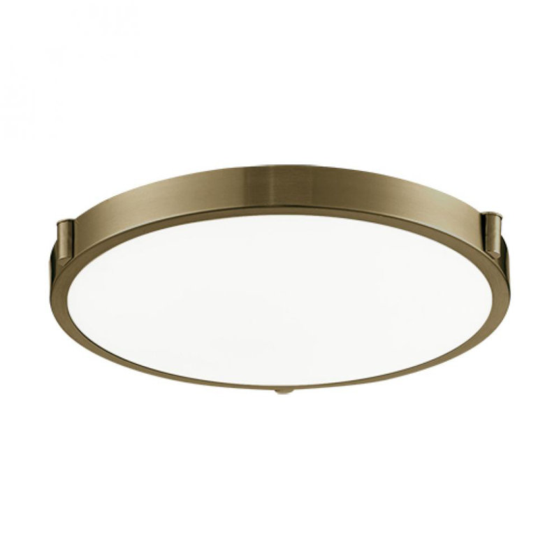 Floyd 1 - Light Flush Mount, Vintage Brass