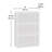 3-Shelf Bookcase, White Finish