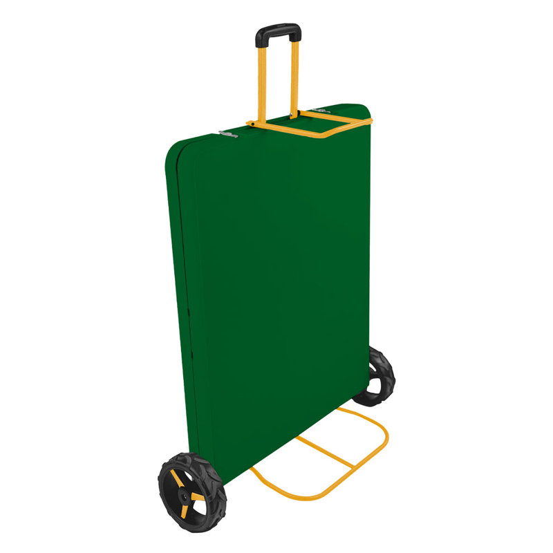 The Rolling Table Sport Edition - Table pliante portative de 6 pi, Vert / Jaune