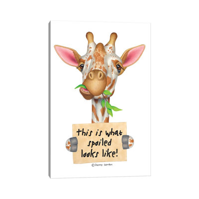 Giraffe by Danny Gordon - Wrapped Canvas Gallery-Wrapped Canvas Gicl��e