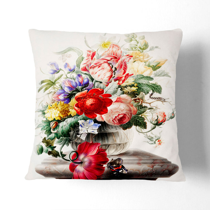 Square Cushion, White, 55cm H x 55cm W x 20cm D