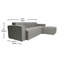 Canapé modulaire avec repose-pieds 4 pièces Bridgetown-1906649267