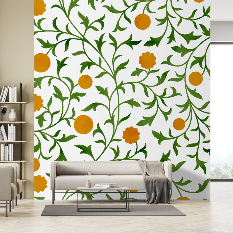 Rouleau de fleurs pelez et collez, L 96 po x l 96 po