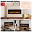 Metro Lane Black Electric Fireplace-399296090