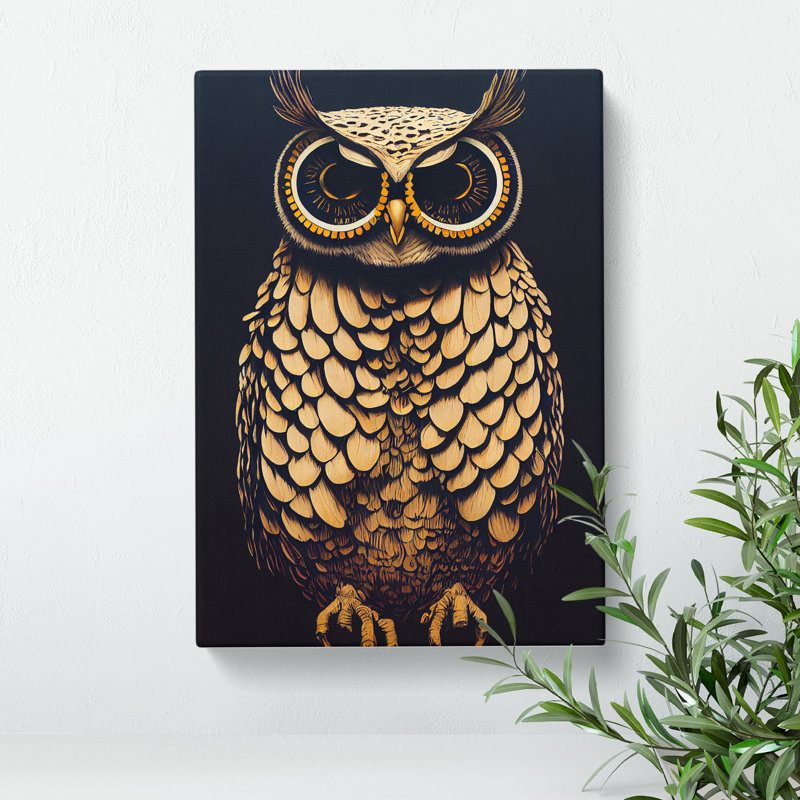 The Beauteous Owl - Wrapped Canvas, 76cm H x 50cm W x 3cm D