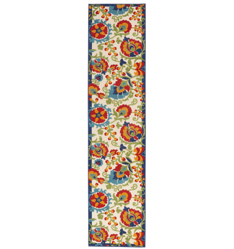 Aaryon Floral Indoor Rug, Runner 2'3" x 12'
