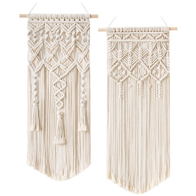 Décoration murale macramé tissée Boho
