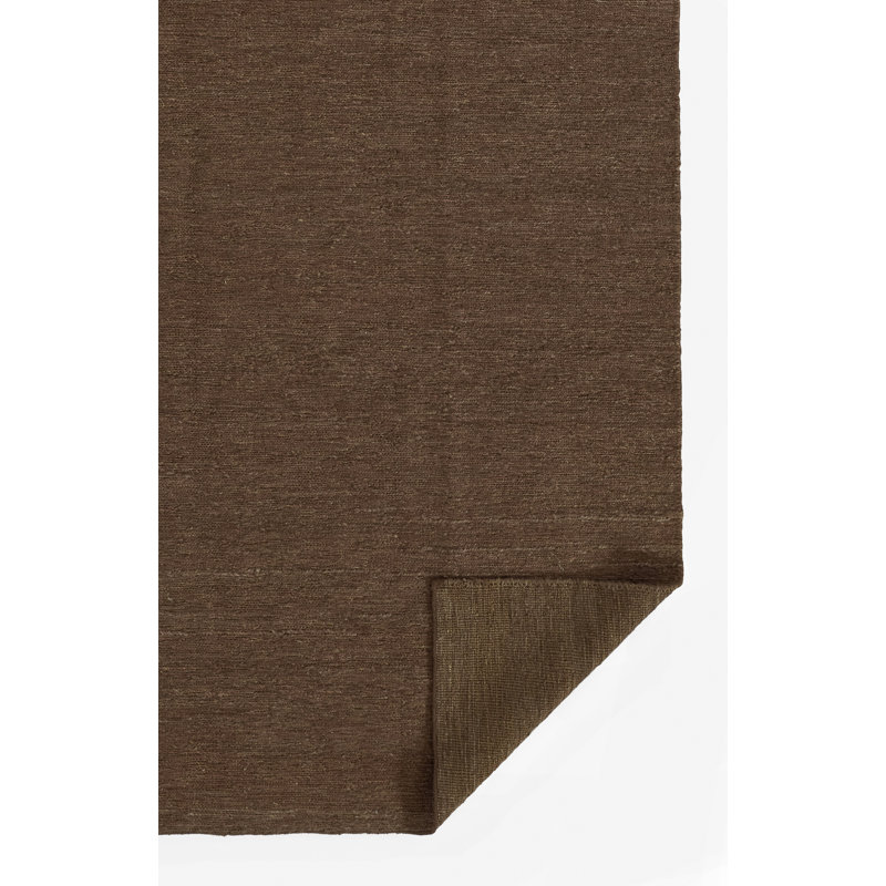 Area Rug in Dark Brown, Rectangle 5' x 8'