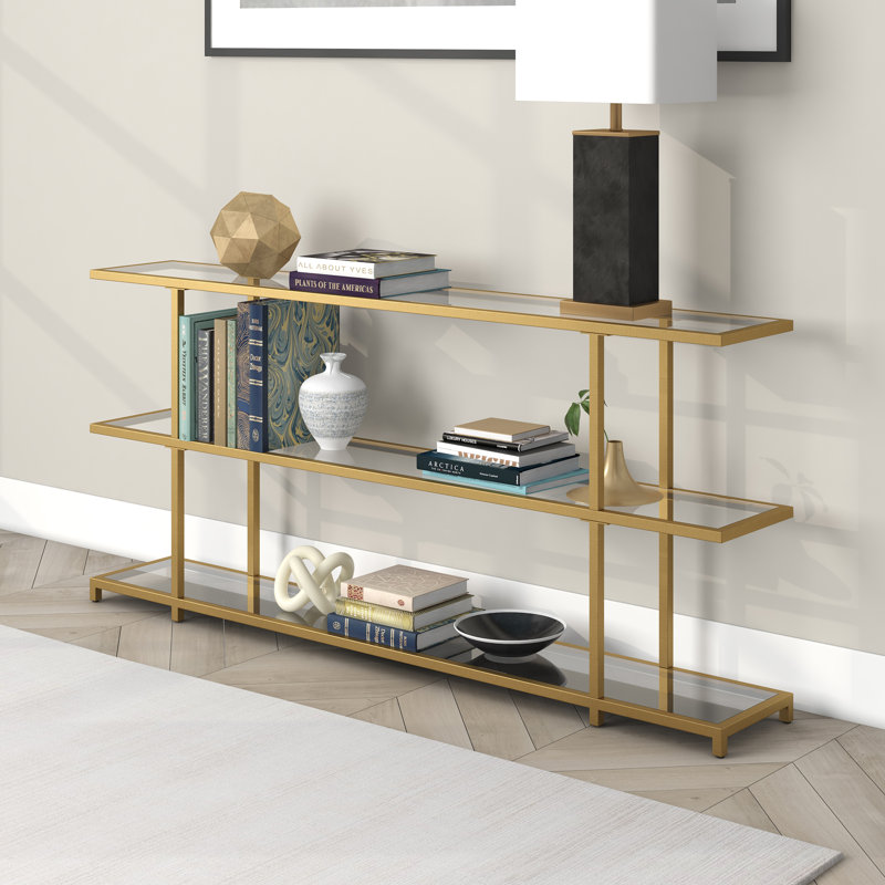 Console Greenwich, Laiton, H 29 po x l 64 po x P 10 po
