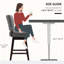 Charming Set of 2 Swivel Bar Stools with Back and Footrests for Various Rooms