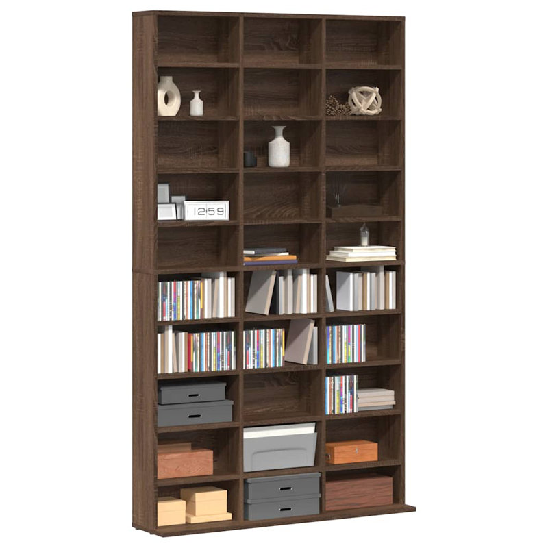 Bookcase, Brown Oak, 177.5cm H x 104cm W x 23cm D