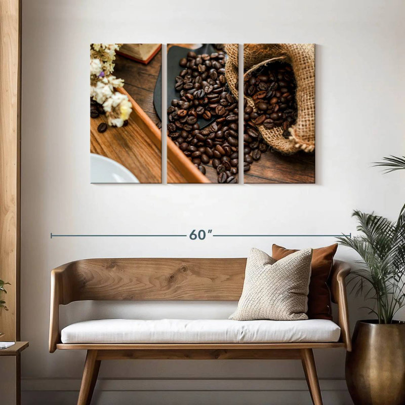 Yarlin Bag Of Coffee Beans, 28" H x 45" W