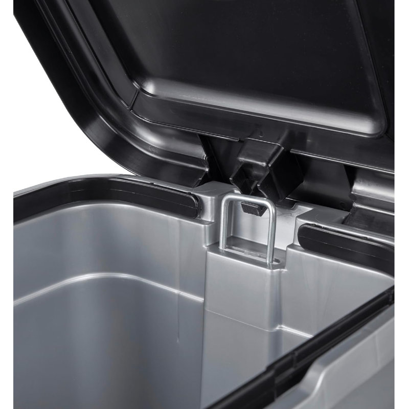  Plastic Step On Outdoor Trash & Recycling Bin, 25, 44" H x 36" W x 27" D