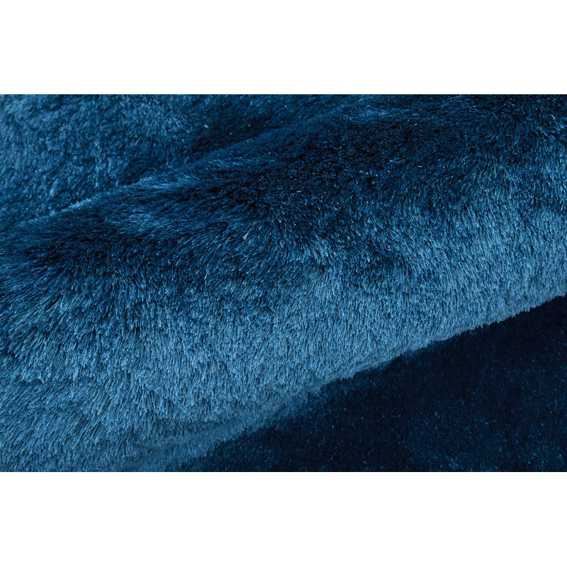 Mckee Area Rug in Deep Teal Blue, Rectangle 4'9" x 7'6"