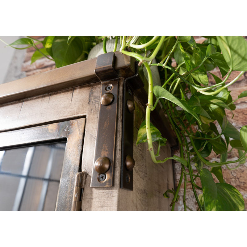 Heavy Industry Curio Cabinet, Brown