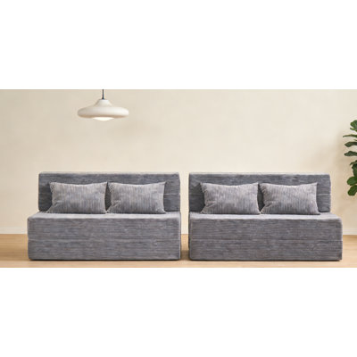 Canapé convertible Boneless, canapé de plancher pliable