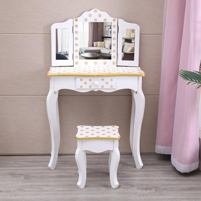 Ensemble coiffeuse avec Miroir pour enfants