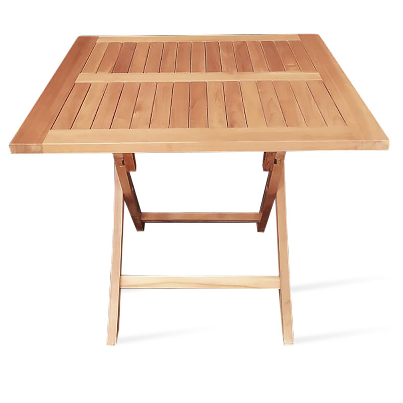 Pamela Teak 36" Folding Square Dining Table