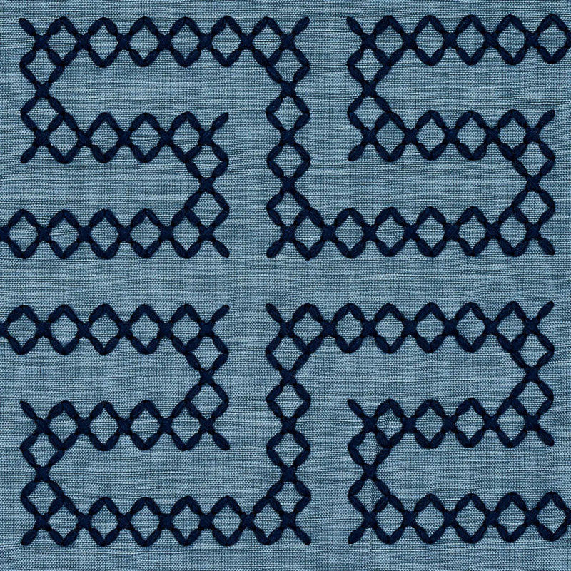 Tissu de broderie A Maze, Cadet