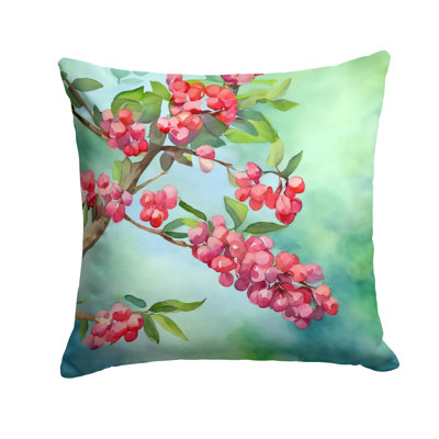 Pennsylvania Mountain Laurels in Watercolor Throw Pillow