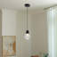 Mini-luminaire suspendu sphérique transparent 1 lumière