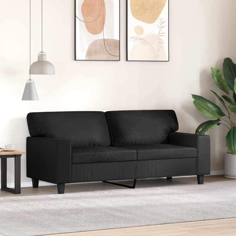 78'' Faux Leather Sofa, 31.5" H x 68.5" W x 30.3" D