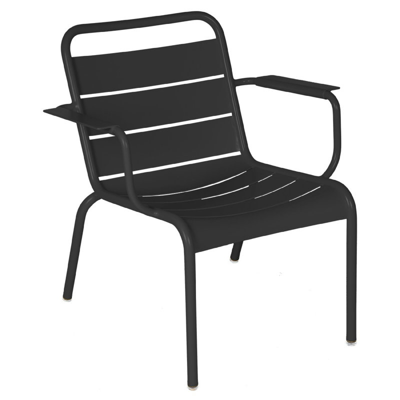 Fauteuil de jardin empilable Luxembourg, Anthracite