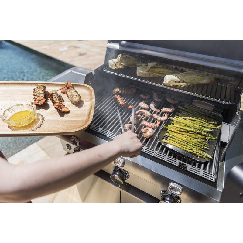 SABER Grill Accessory Steamer Tray, Stainless Steel