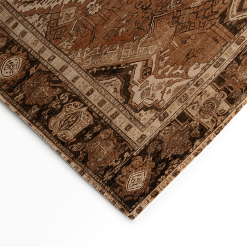 Tapis turc intérieur et extérieur brun