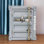 Table de chevet, table de chevet avec rangement en fer de style industriel, armoire de rangement multifonctionnelle, armoire de rangement de style rétro pour chambre à coucher de salon