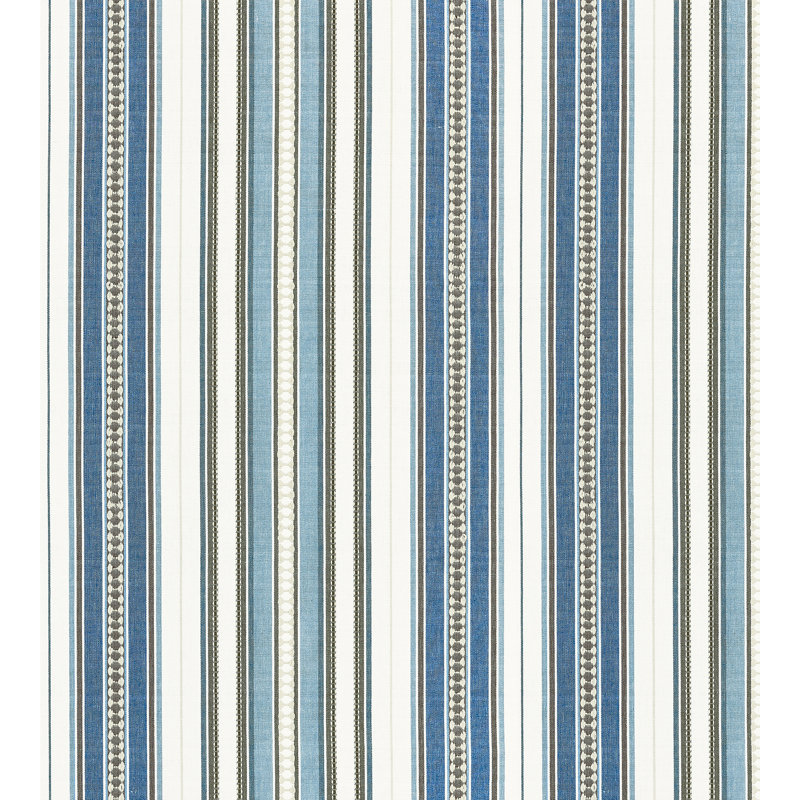 Sahara Nile Stripe Fabric, Blue Jay