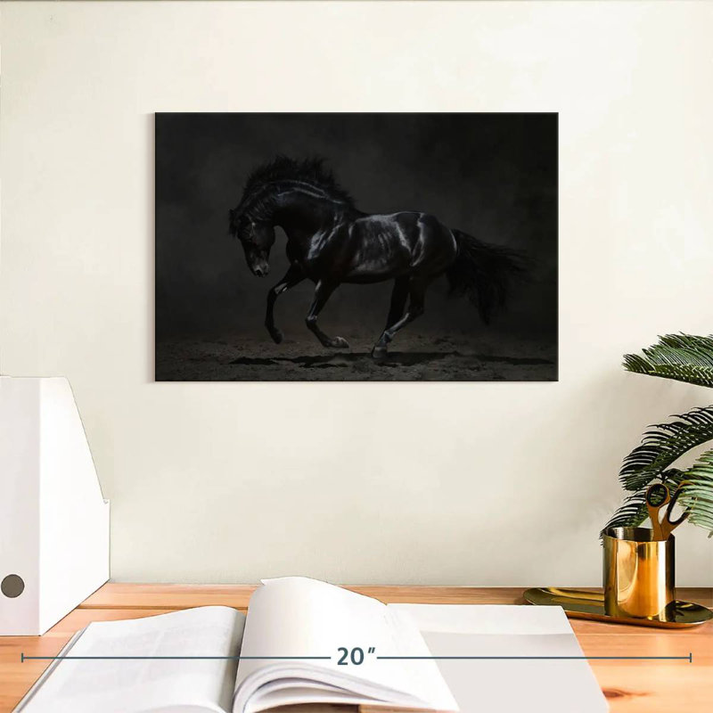 Brampt Dark Horse, 8" H x 12" W