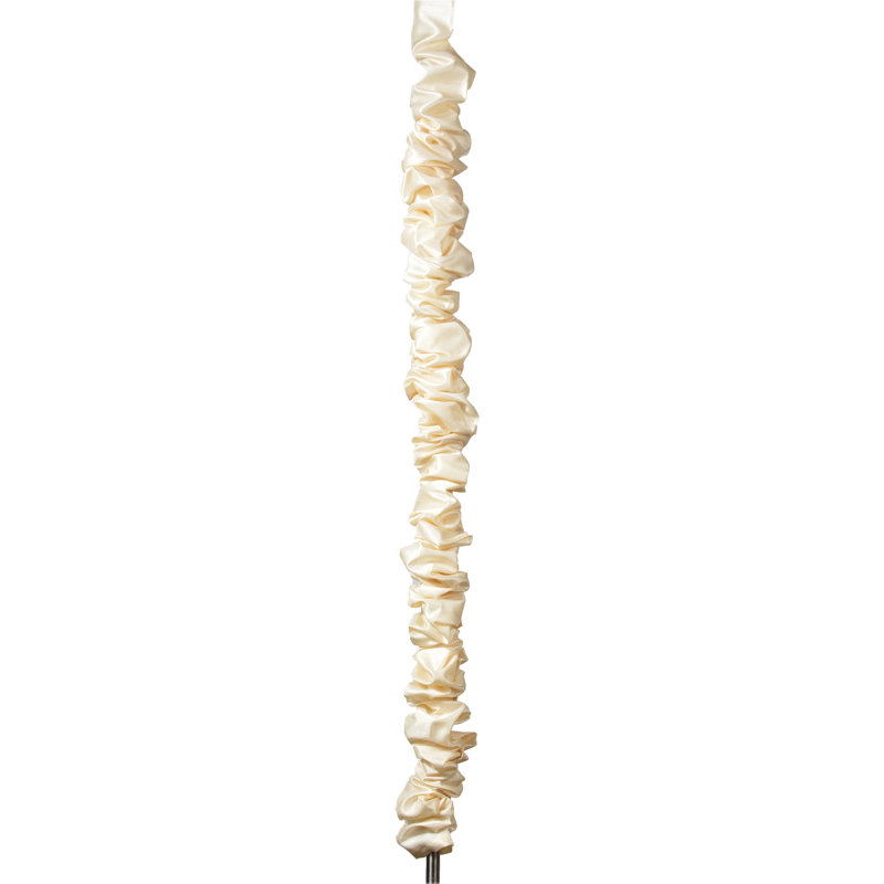 Markiewicz Chain Cord Cover, 144" H x 2.5" W x 2.5" D, Cream Faux Silk