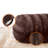 Cheer Collection Faux Fur Bolster Pillow-74167499