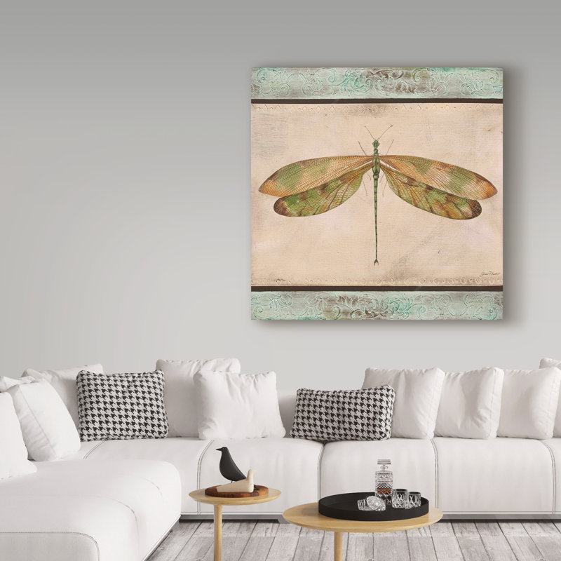 «Deagen», tapisserie de libellule, impression sur toile tendue, H 24 po x l 24 po x P 2 po