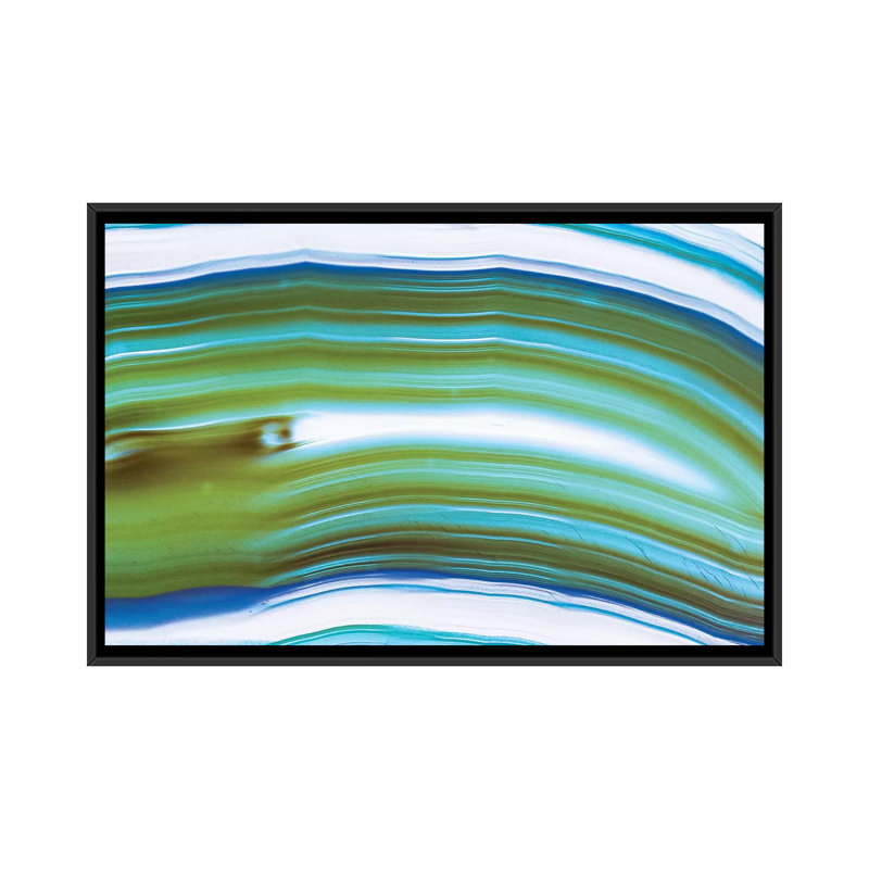 « level vi », reproduction d’impression sur toile, H 18 po x l 26 po x P 1,5 po, Toile avec cadre noir, Pas de tapis