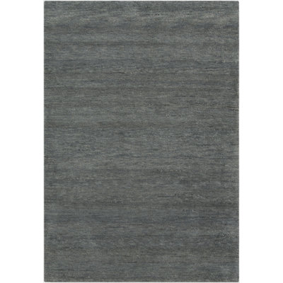 Tapis zone en laine/coton sage handwoven à tissage plat Gaspar
