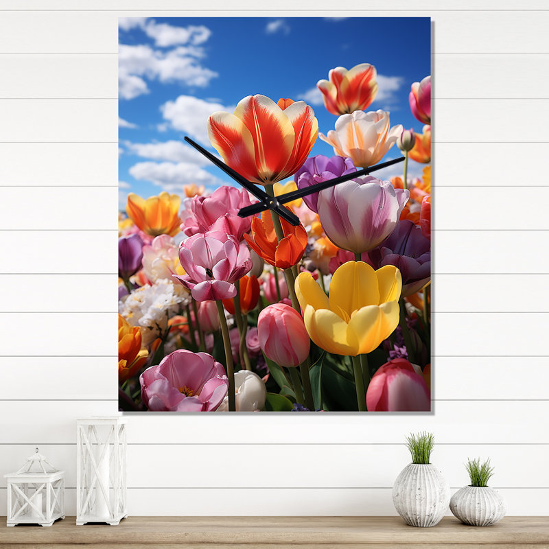 Jazira - Horloges murales florales, Très petit