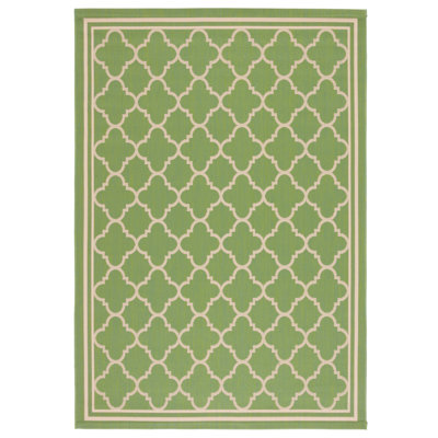 Herefordshire Indoor/Outdoor Hooked Green/Neutral Rug
