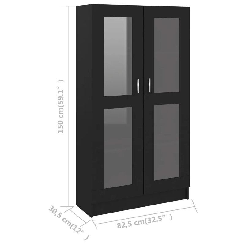 Jucel Bookcase, Black