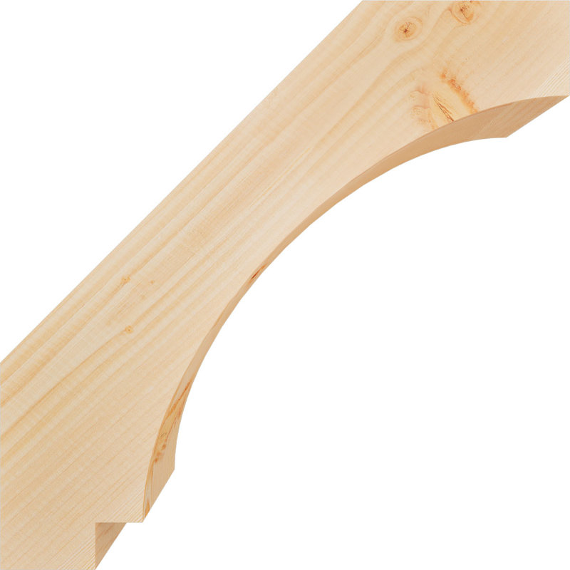 Attelle impériale du genou, Sapin de Douglas, Lisse, H 20 po x l 5,5 po x P 20 po