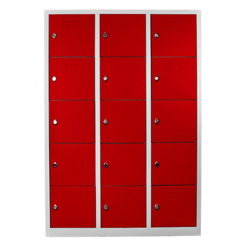 Armoire de rangement Locker, Rouge, H 66,9 po x l 46,1 po x P 15,7 po