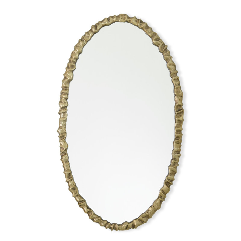 Metal Oval Wall Mirror