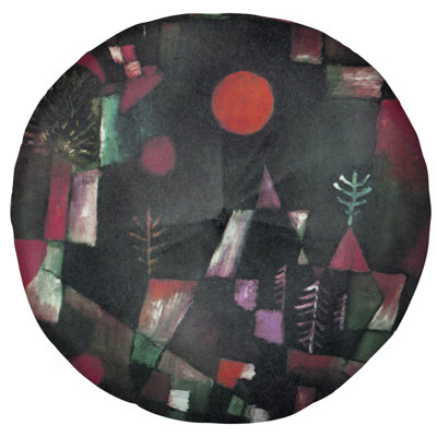 Coussin de plancher plein lune klee paul